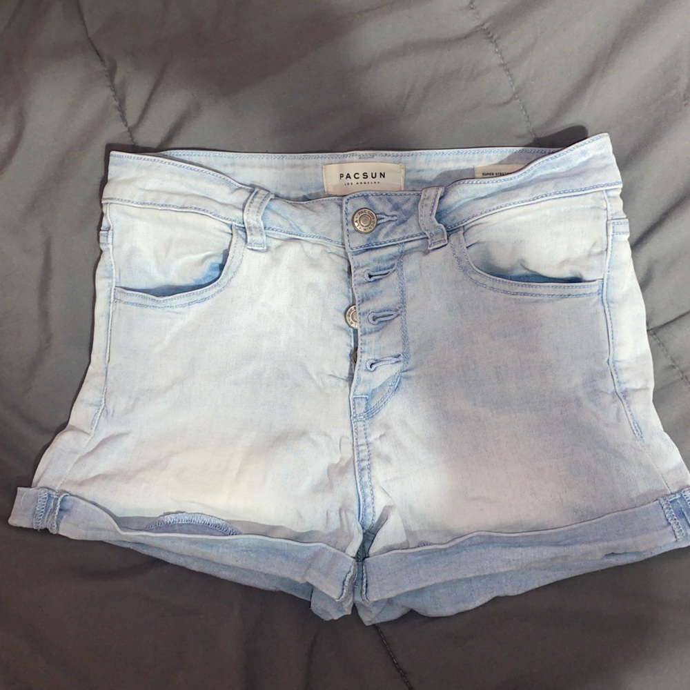 Pacsun Super Stretch Shortie Denim Shorts